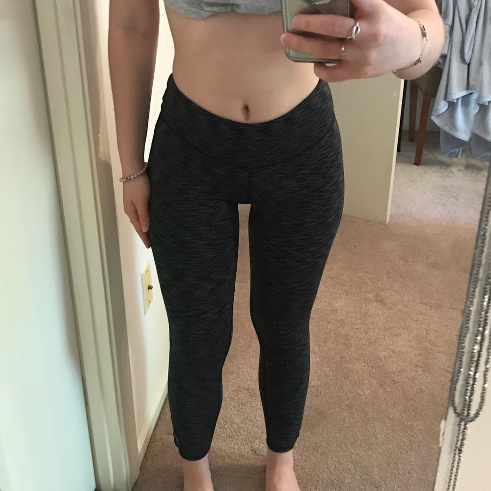 Grey marbled leggings